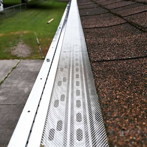 K Style Max Flo Gutter Guard Installed on Roof